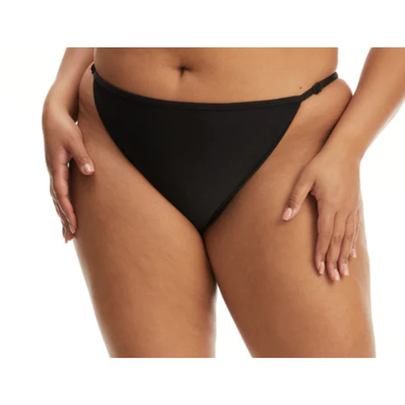 Good American Good Fit String Bikini Bottom Sz 7 (4XL) Stormy Green NWT - Picture 10 of 12